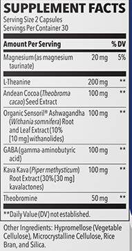 Life Seasons Anxie-T Ingredients