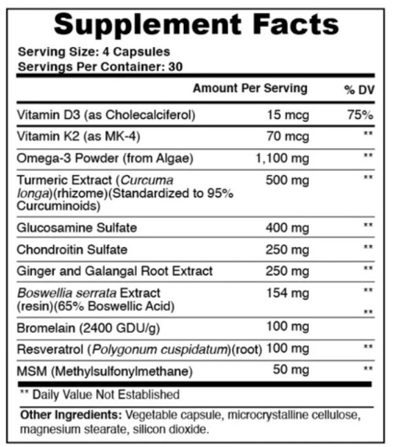 FlexAgain Ingredients