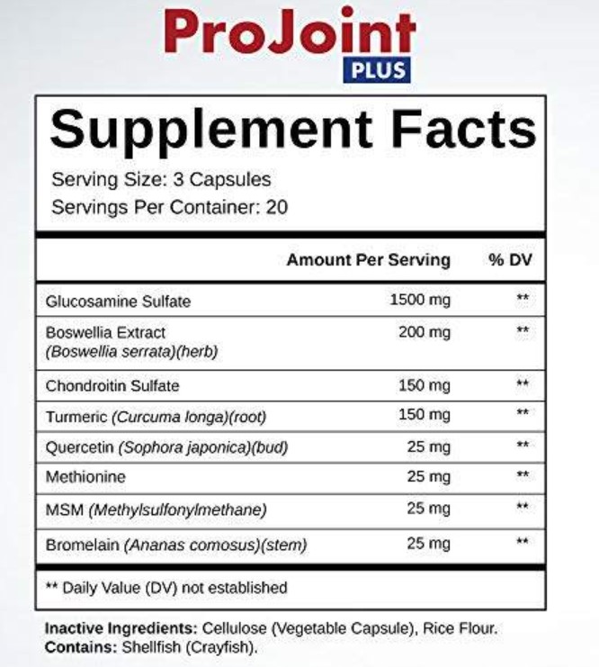 ProJoint Plus Ingredients